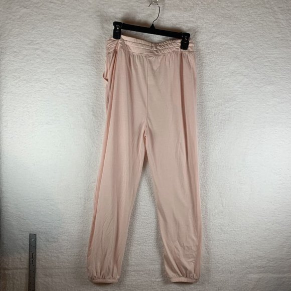 Papinelle Jogger Pants‎ Women's Size Small Pink Polyester Blend Drawstring 6314 - Picture 7 of 8